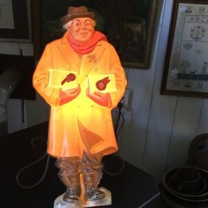 Vintage Illuminated Plastic Blow Mold Christmas/Holiday figure